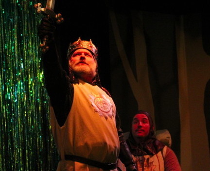 King Arthur with his loyal companion, Patsy