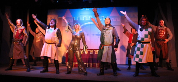 King Arthur, his Knights and the Lady of the Lake