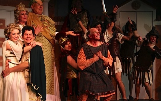 The cast of A Funny Thing Happened on the Way to the Forum